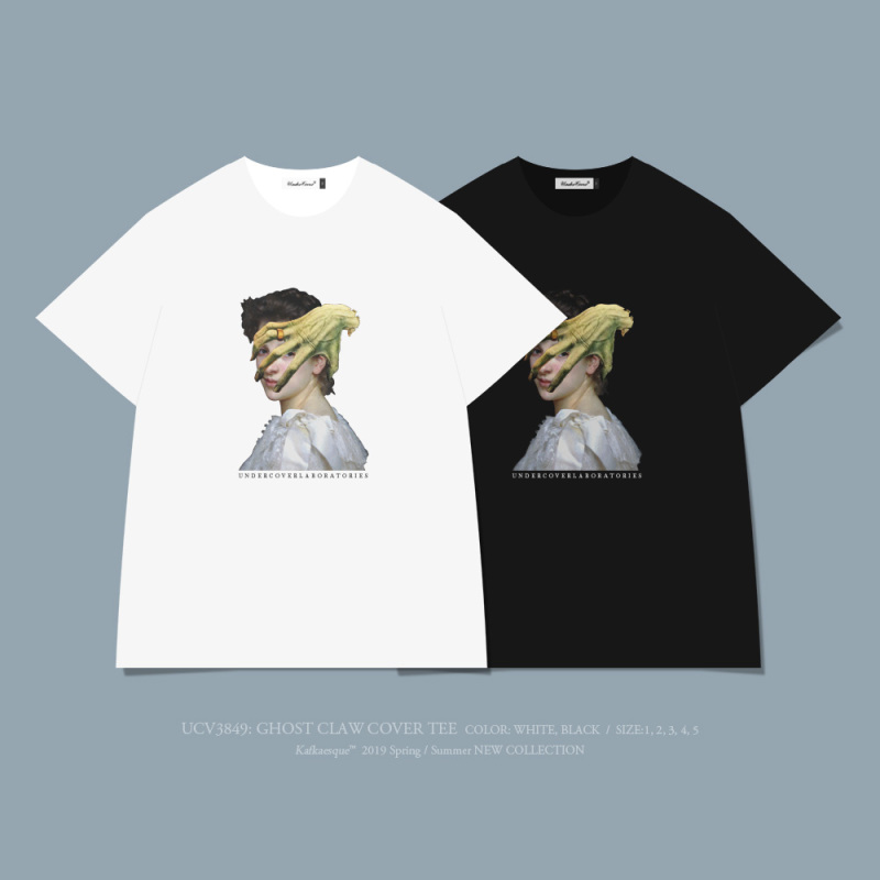 2026 Spring/Summer Uc New Ghost Hand Beauty Undercover Gothic Rock Short-Sleeve Cotton Men's Crew Neck T-Shirt