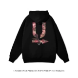 Вместительная и большая стрела, ретро толстовка с капюшоном подходит для мужчин и женщин, розы, с печатью вашего логотипа