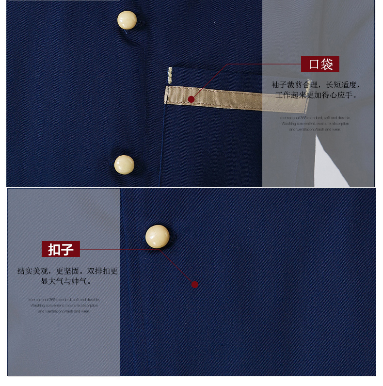 Tenue de cuisinier JASLLANGE en coton - Ref 1907421 Image 16