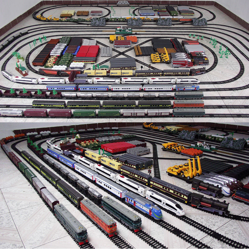 large train track set