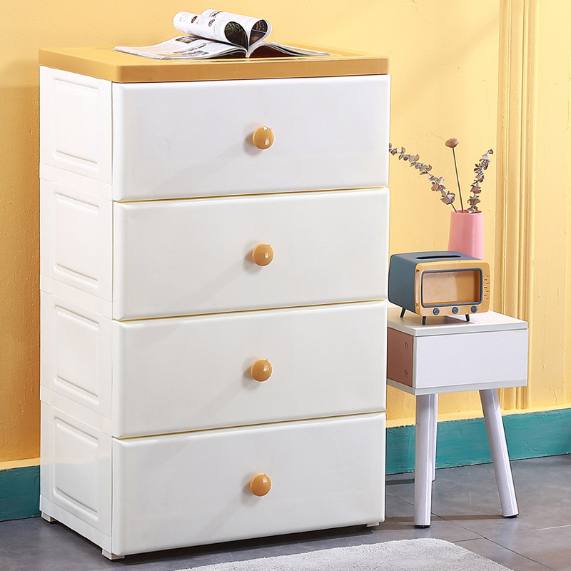 Thickened Plastic Containing Cabinet Baby Drawer-Type Containing Cabinet Children Wardrobe Five-Bucket Closet Storage Cabinet Containing Cabinet