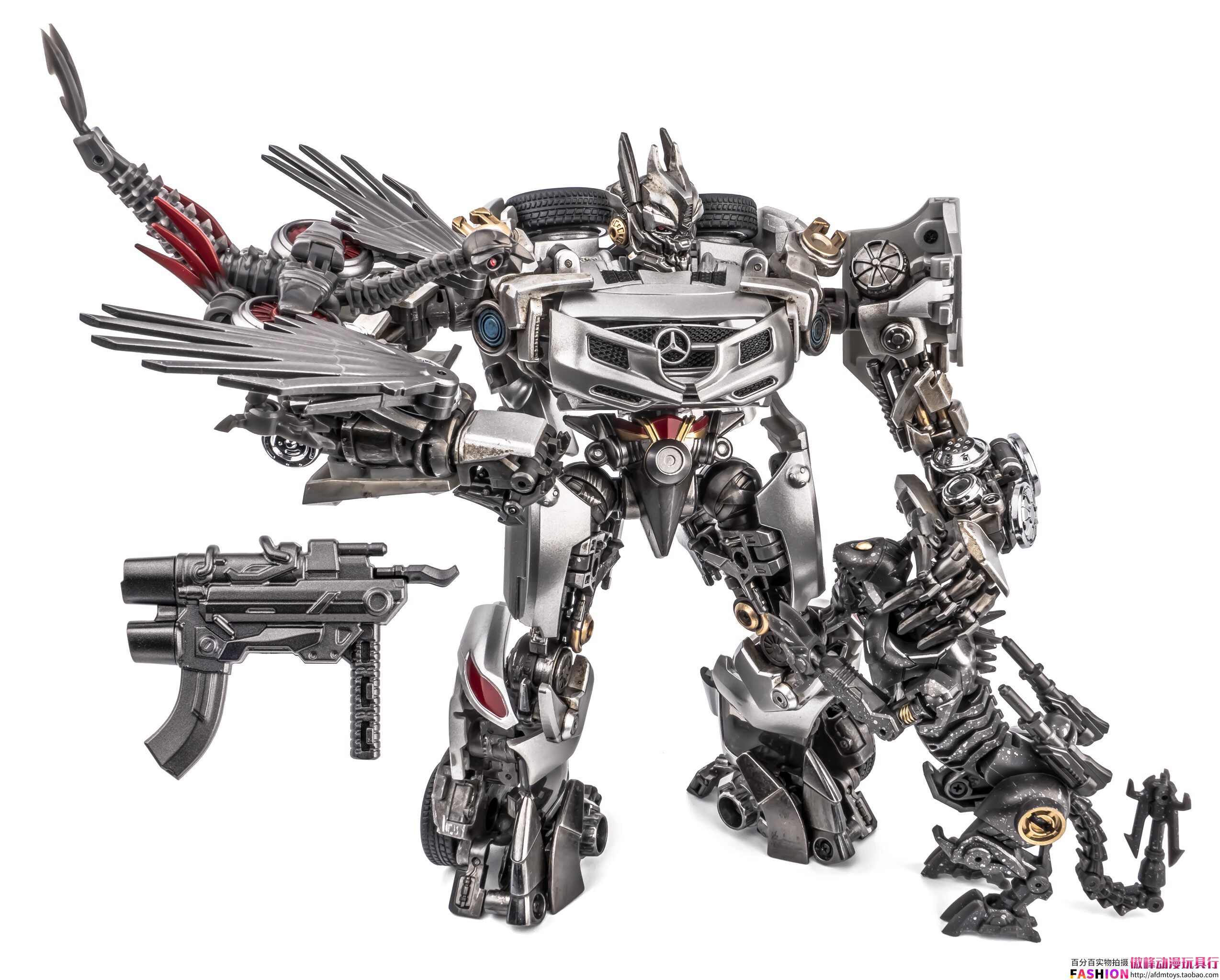 [Aofeng] 変形玩具 映画版 NA XM1 ミスタ メルセデス サウンドウェーブ ボーナスロボット犬付き