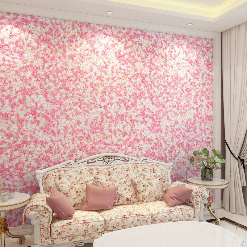 Color velvet ecological wall coat paint fiber household waterproof wallpaper paint Self-brush plant mud decoration materials room surface