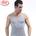 Langsha vest Nam mùa xuân và mùa thu Hàn Quốc Áo cotton thoải mái Áo thể thao thấm hút ẩm Áo vest
