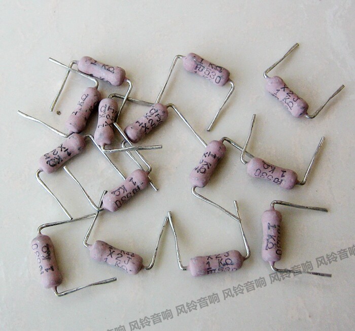 Japan FUTABA Fukushima double feather 2W 1K 1000 Euro 1000 ohm copper foot resistance