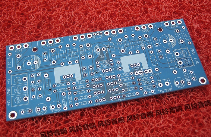 300W Discrete Component Amplifier Mono - channel Pure amplifier 1943 5200 PCB empty board