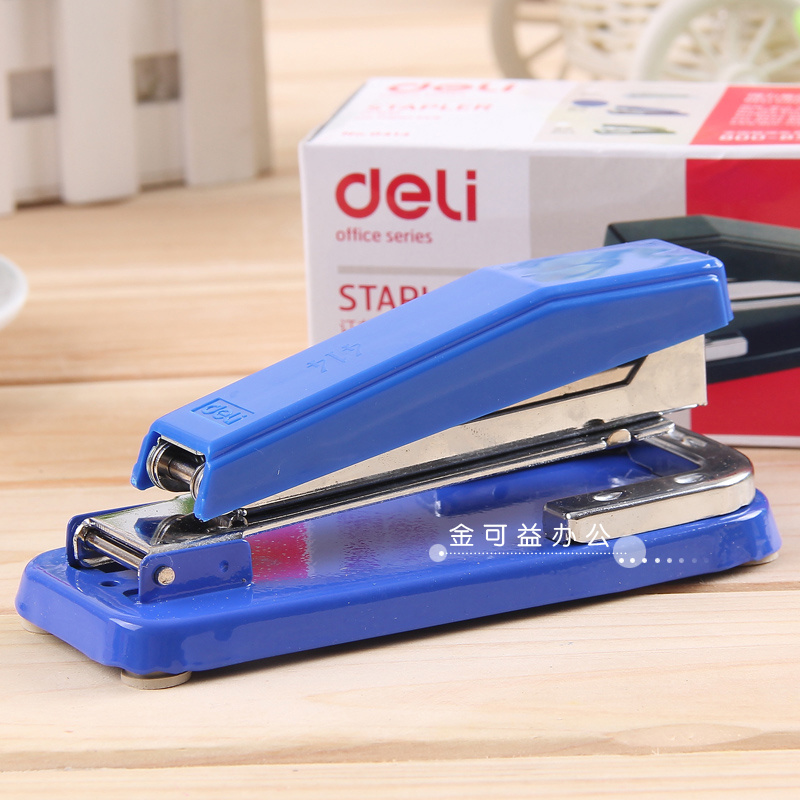 Deli stapler 0414 Multi-function rotary stapler Office stapler No 12 unified nail medium