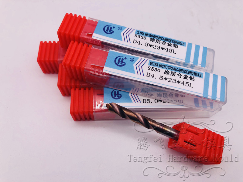 Taiwan HL overall tungsten steel coating drill 55° tungsten steel coating drill alloy straight drill tungsten steel twist drill