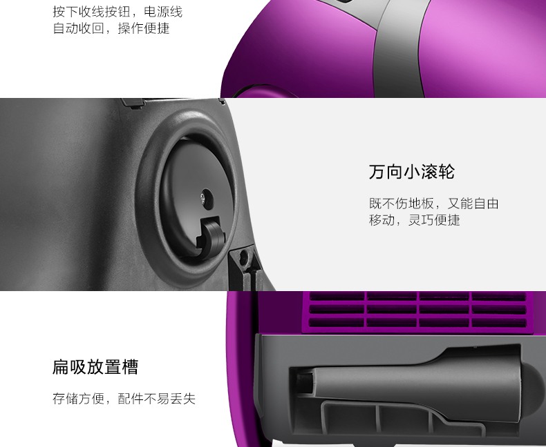 máy hút bụi khô và ướt Haier thương hiệu máy hút bụi gia đình mạnh vệ sinh gia đình cực kỳ yên tĩnh công suất cao đa chức năng hút đầu hút lớp rô bốt lau nhà