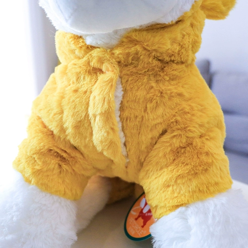 Симпатичная осенняя и зима сгущенная собачья хлопковое пальто повседневная четвероногий одежда Тедди бишон медведь Померанский питомец зима плюс бархатная одежда для собак