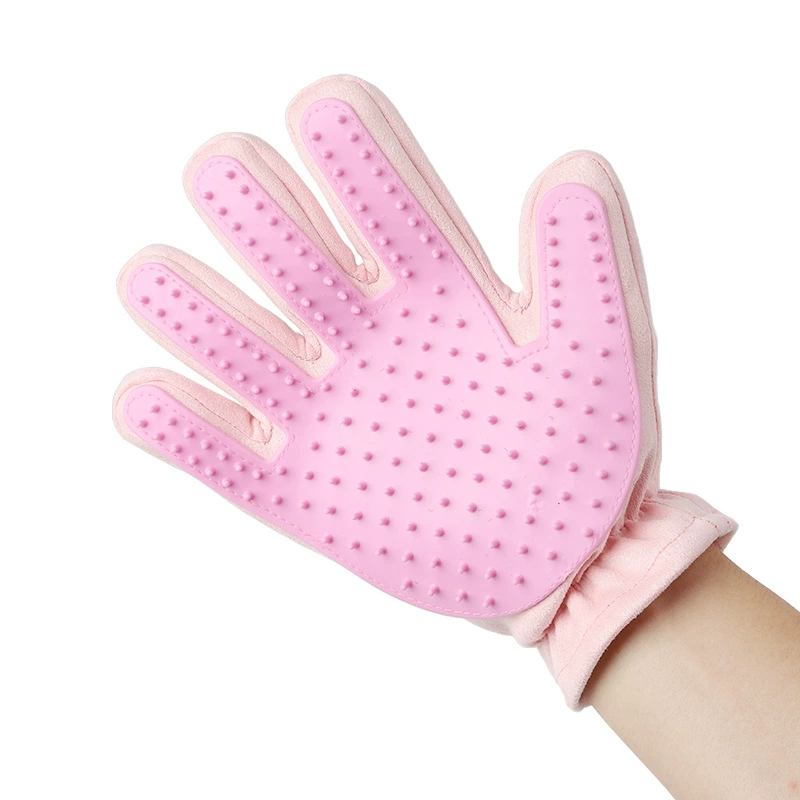 Găng tay mèo mèo chải lông thú cưng chải lông mèo chải lông chải chải đặc biệt gloves găng tay lông mèo - Cat / Dog Beauty & Cleaning Supplies