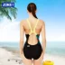 Mới Châu đào tạo đồ bơi nữ Xiêm bảo sinh viên tam giác tụ tập áo tắm sọc thể thao đồ bơi 1 mảnh váy Bộ đồ bơi One Piece