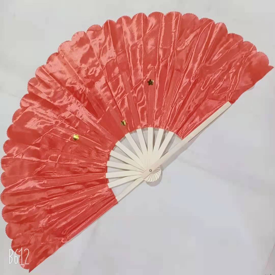 8 inch 25cm dance fan children's June 1 performance props double-sided red blue yellow square dance Yangko fan