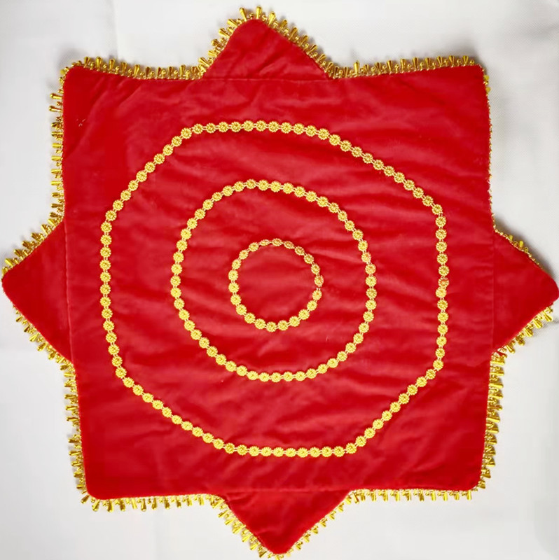 Dance handkerchief Seedlings Song Handkerchief Pajin Velvet Big Red Aniseed Towel Super Thick with lap Two people turn to dance transfer towels