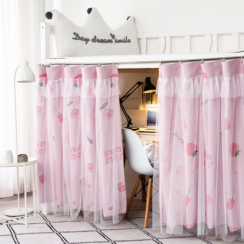 Dormitory table curtain Lower table blocking curtain Upper bed shading curtain Bed curtain Student upper bunk Lower bunk Female door curtain Partition window