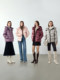 Langzi Holdobaji White Goose Down Jacket con collar de invierno de estilo de alta gama Diseño delgado para mujeres
