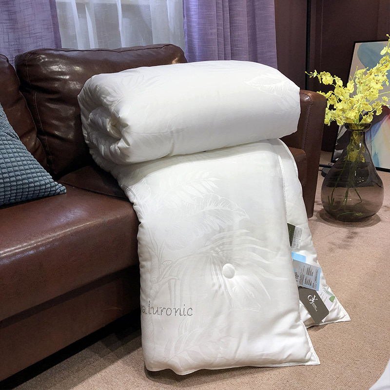 Bouric spring autumn quilt with core tencel cotton quilted guest house high-end fiber winter quilted with anti-mite double bed supplies