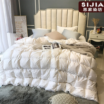 Sijia dyeing workshop 95 white goose down autumn and winter thickened warm down quilt core winter quilt double bed quilt