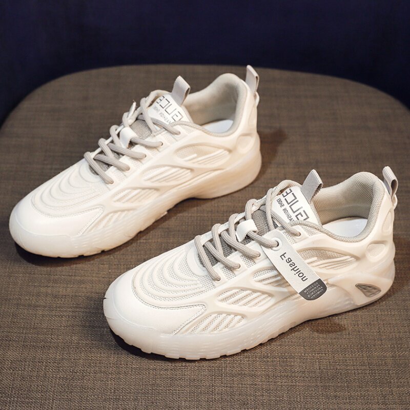 Serious leather small white shoes 2022 new flat floor red thin air - breathable soft floor shoes sports casual shoes