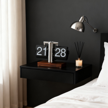 Light Luxury Automatic Page-Turning Clock, Bedroom Ornament, Light Luxury High-End Living Room Tv Cabinet, Italian Minimalist High-End Decoration