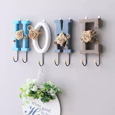 ins Wind Wall creative key adhesive hook door wall entrance decoration wall clothes rack rack rack