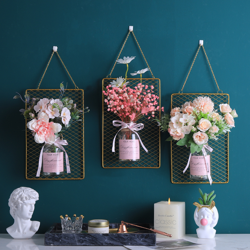 Bedroom Room Background Wall Wall Decoration Arrangement Ins Mesh Red Living Room Renovation Rental House Solid Wall Sticker Furnishing-Taobao