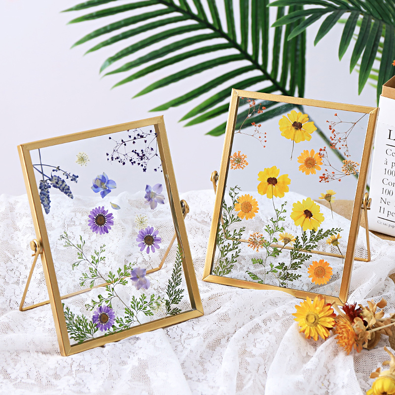 Salon Event Gifts Handmade Pressed Flower DIY Dried Flower Photo Frame Display Finished Plant Specimen Glass Frame Pressed Flower Art Salon Event Gifts Handmade Pressed Flower DIY Dried Flower Photo Frame Display Finished Plant Specimen Glass Frame Pressed Flower Art