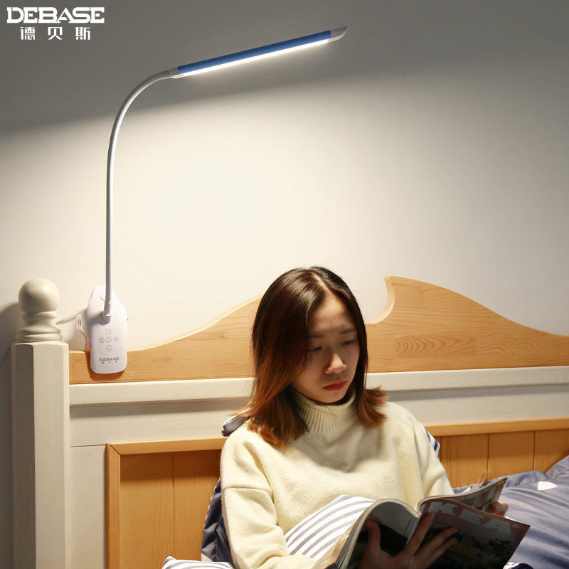 Table light headboard Bedroom clips Type of reading Dorm Bed Dorm Room Blinded student led Home Clip-able clamp lamp
