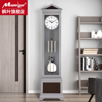 Maple Leaf Clocks Germany Hermler Solid Wood Creative Home Landing Bell Eurostyle Brief Living Room Modern Machinery Pendulum