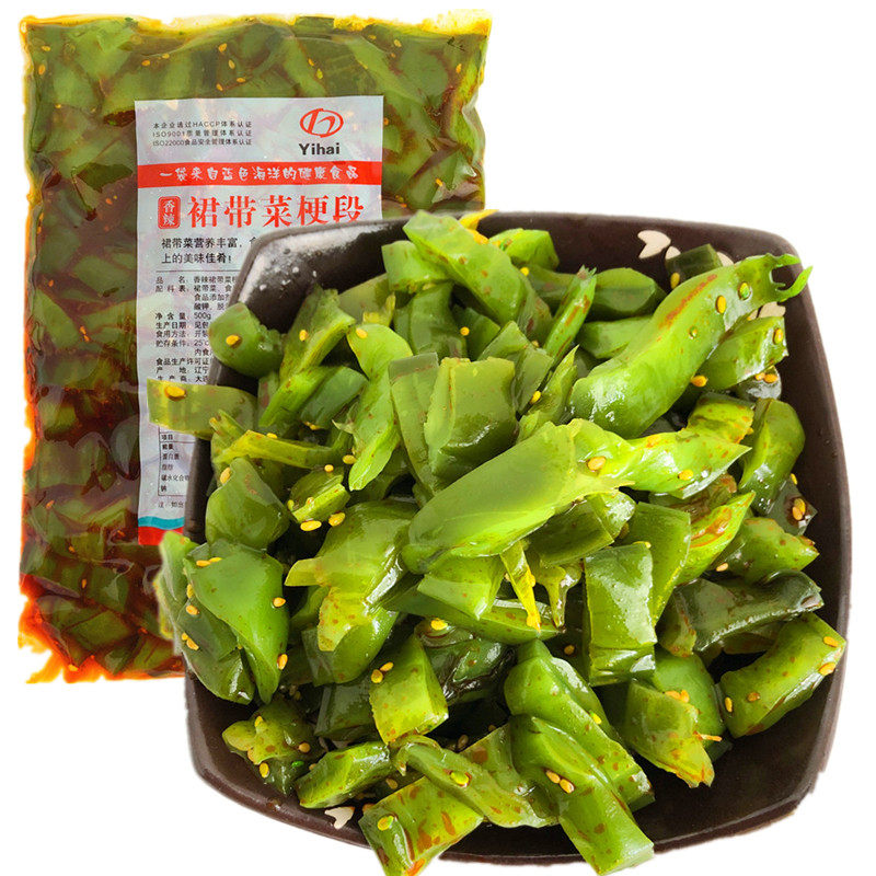 Dalian Teryield 500g Seafood Skirt With Vegetable Stem Section Sea Cabbage Seaweed Small Dish Leftover Food Ready-to-eat Snack