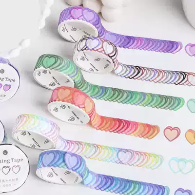 Can salt sweet and paper tape baby growth book decoration sticker bag photo album Hand account hipster confession poetry love