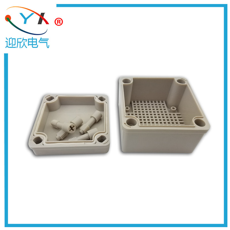 86*84*60MM type 86 plastic waterproof junction box ABS with mesh board terminal junction box decoration wiring