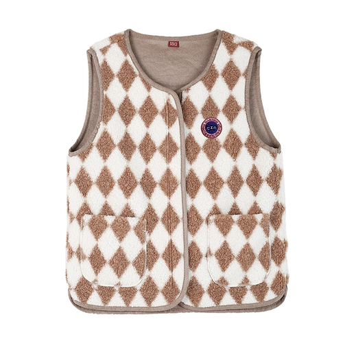 Демисезонный бархатный жилет для матери, для среднего возраста