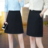 Весенняя юбка, безопасные черные цветные короткие штаны, в корейском стиле, в западном стиле, высокая талия, А-силуэт