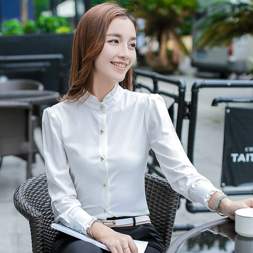 Рубашка, весенний приятный телу модный шифоновый лонгслив, 2025 года