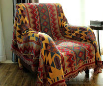 Modern geometry Nordic American country non-slip four seasons cotton thick blanket full cover sofa towel sofa blanket cover blanket