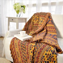 Retro thickened washable cotton carpet Bohemian carpet Nordic folk sofa blanket sofa cushion Cotton