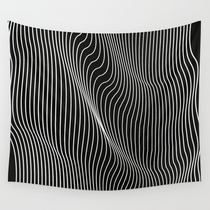 Nordic ins hanging cloth hypnotic lines anti insomnia wall background decorative painting cloth tapestry art beach towel tablecloth