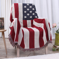 American country vintage sofa towel thickened British cotton blanket rice flag sofa blanket bed cover dust cover