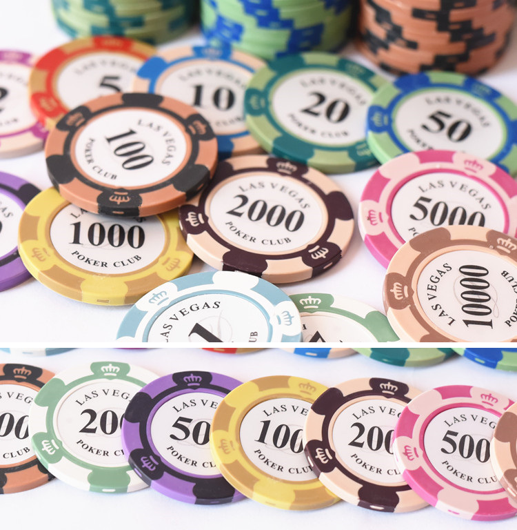 Chip Coin Baccarat Mahjong Chips 14g Crown Las Vegas Texas Có thể tùy chỉnh Chipset - Các lớp học Mạt chược / Cờ vua / giáo dục co vua go