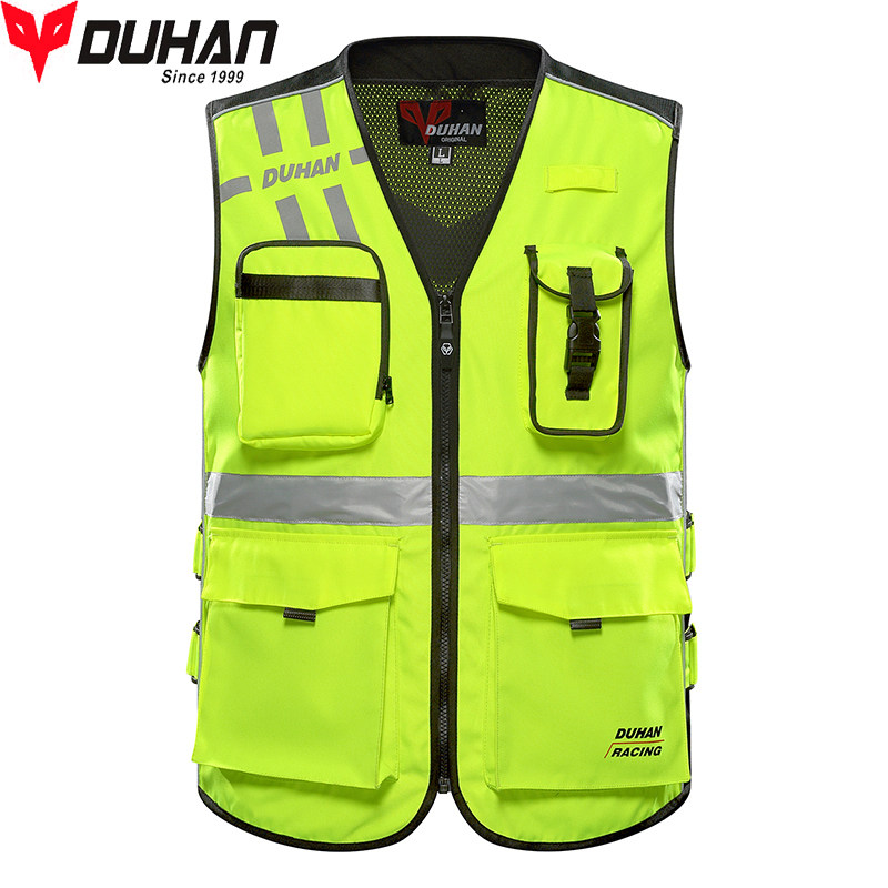 Duhan Locomotive Reflective Vest Safety Waistcoat Fluorescent Reflective Clothing Locomotive Clothes Equip the Mobrigade Men's Four Seasons