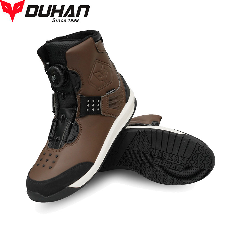 DUHAN Duhan New Racing Shoes Locomotive Riding Shoes Men's Autumn Winter Waterproof Cross-country Locomotive Boots Racing Short Shoes