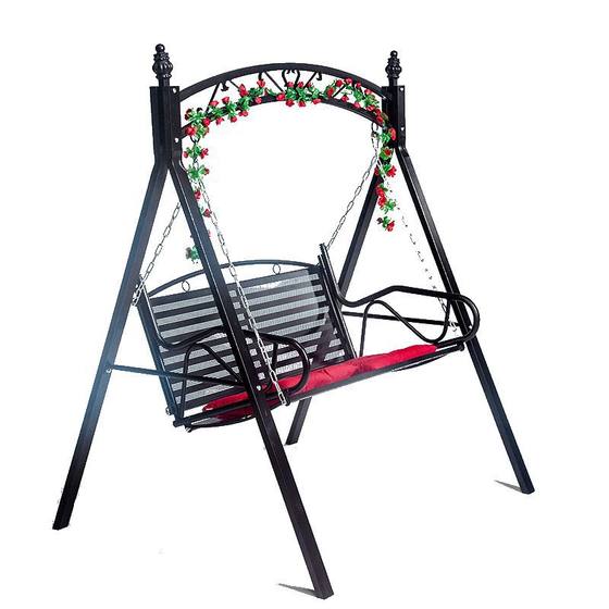 Outdoor iron rocking chair swing chair balcony indoor and outdoor courtyard double cradle chair home swing swing chair hammock