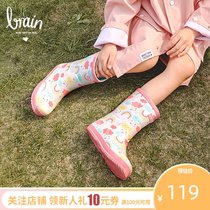l_rain childrens rain shoes 2020 new fun non-slip middle tube boy and girl baby water shoes rain boots water boots