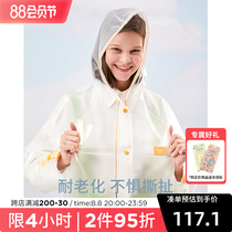 l_raincoat female coat fashion transparent long full body waterproof cycling outdoor protective bike cloak