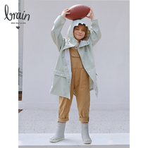 l_rain childrens raincoat boys kindergarten pupils long full body waterproof girls protective baby PU raincloth