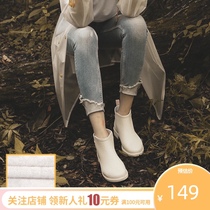 l_rain rain shoes women waterproof non-slip water shoes rain boots 2021 new fashion models wear short barrel rubber water boots spring