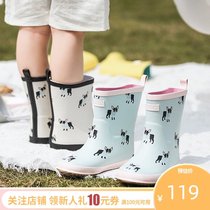 l_rain Children rain shoes Boys fashion lightweight waterproof non-slip baby girls rain boots Water shoes Children water boots women