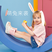 Childrens Rainshoes Boy Kindergarten Waterproof and Slip Primary School Girl Boys Rubber Shoes Light Water Boots Winter