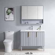 Nordic light luxury bathroom cabinet combination modern simple double basin washbasin cabinet wash table